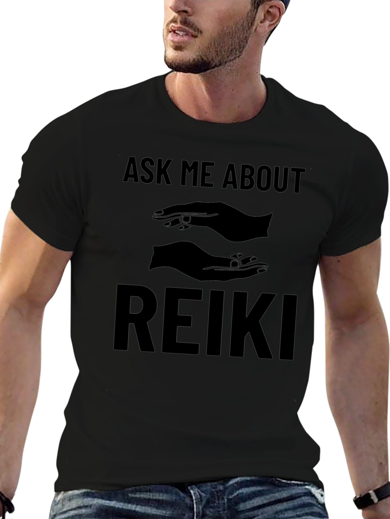 Ask Me About Reiki Graphic T-Shirt