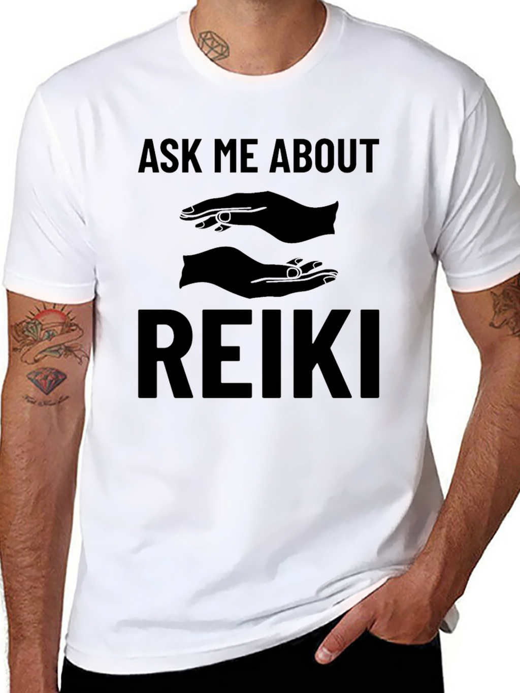 Ask Me About Reiki Graphic T-Shirt