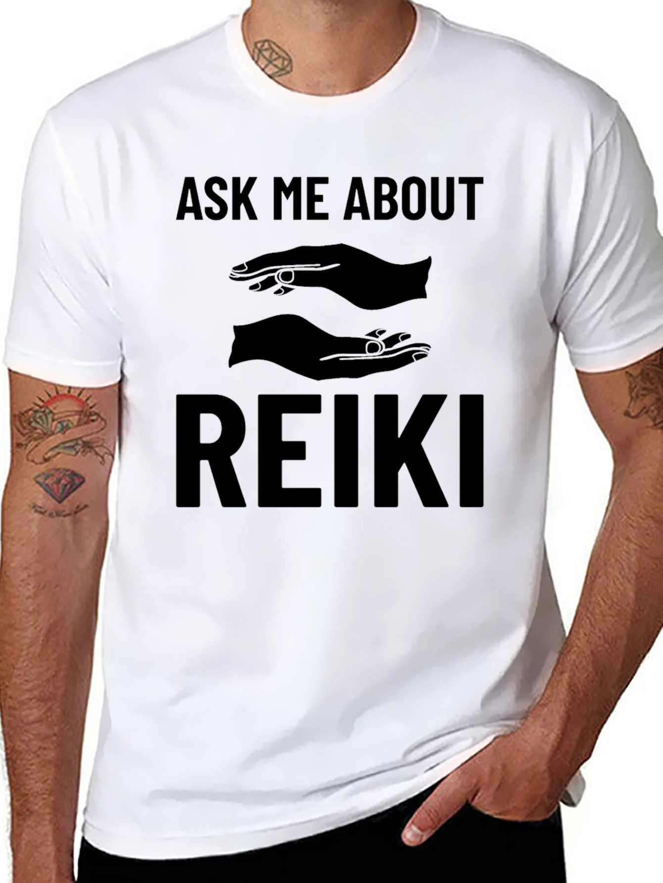 Ask Me About Reiki Graphic T-Shirt