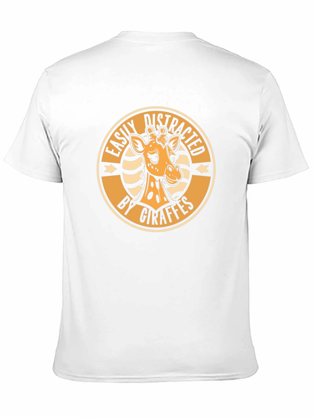 Easily Distracted by Giraffes Black T-Shirt