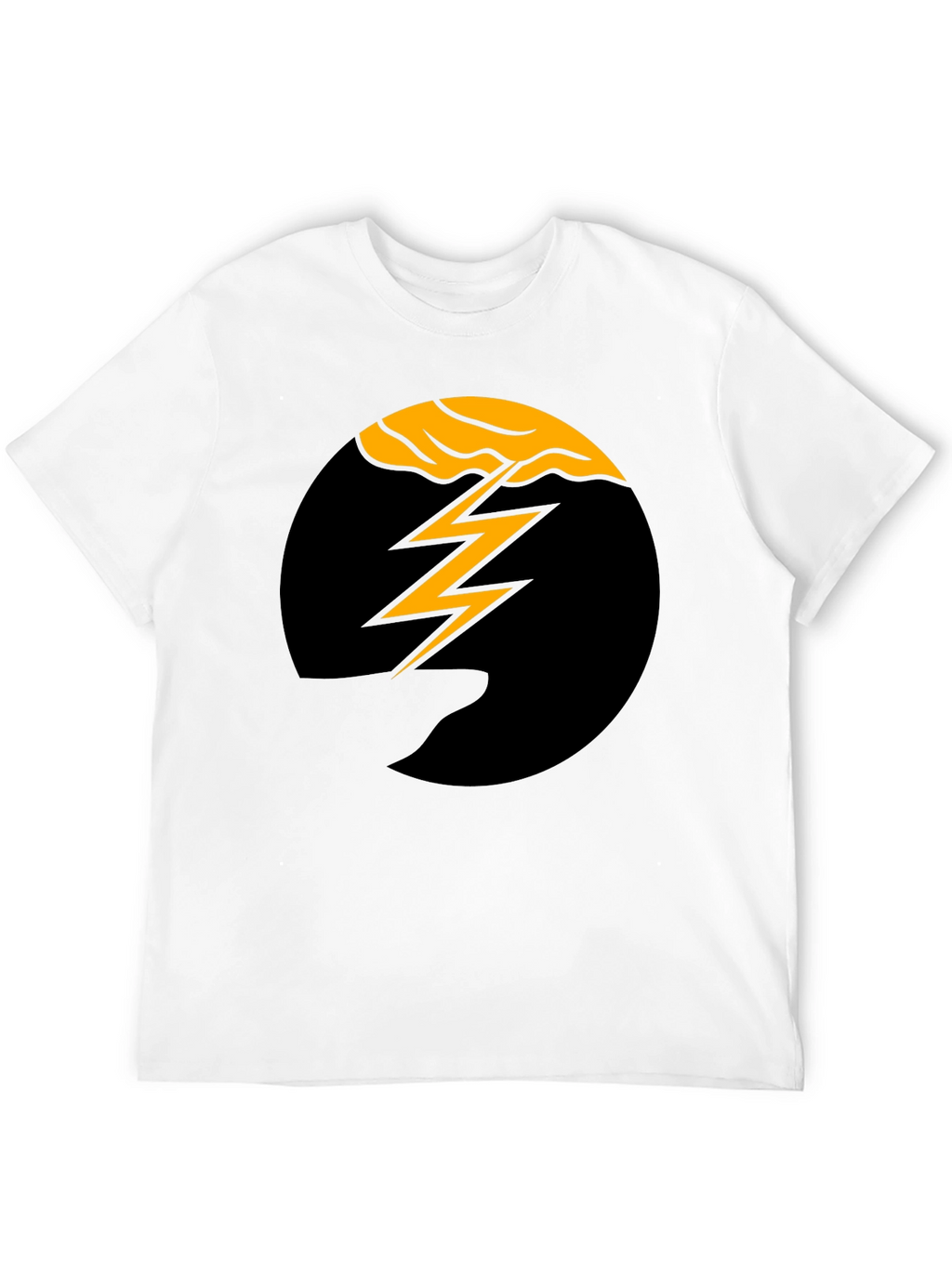 Black Lightning Bolt Graphic Tee