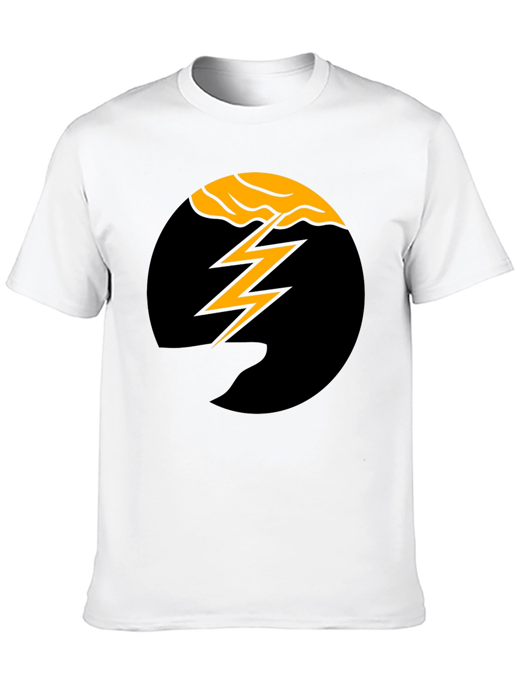 Black Lightning Bolt Graphic Tee