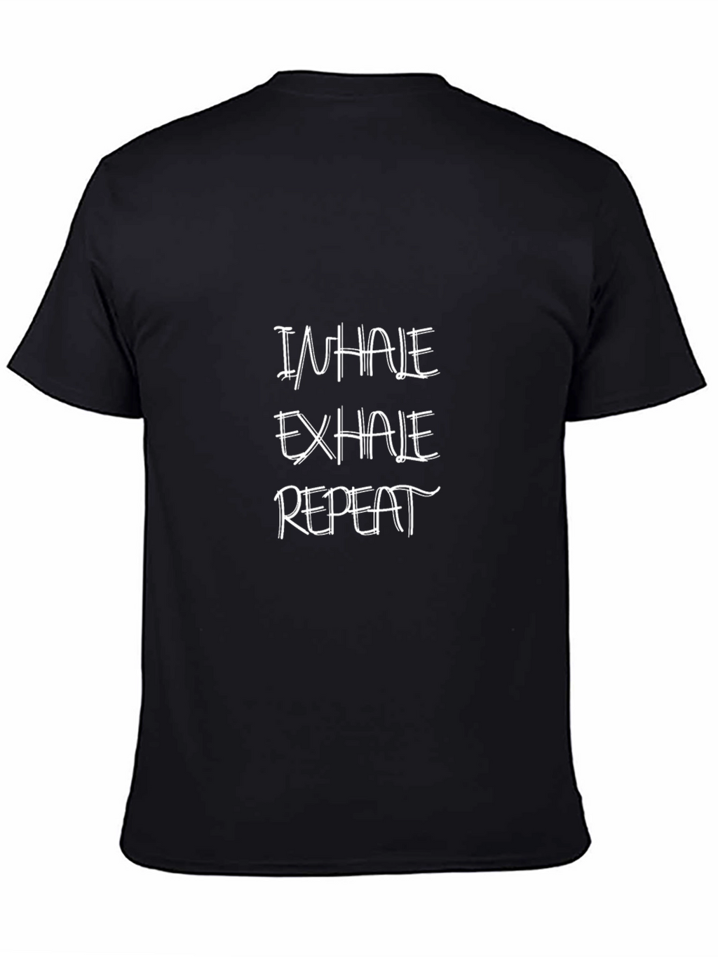 Inhale Exhale Repeat Black Graphic Tee