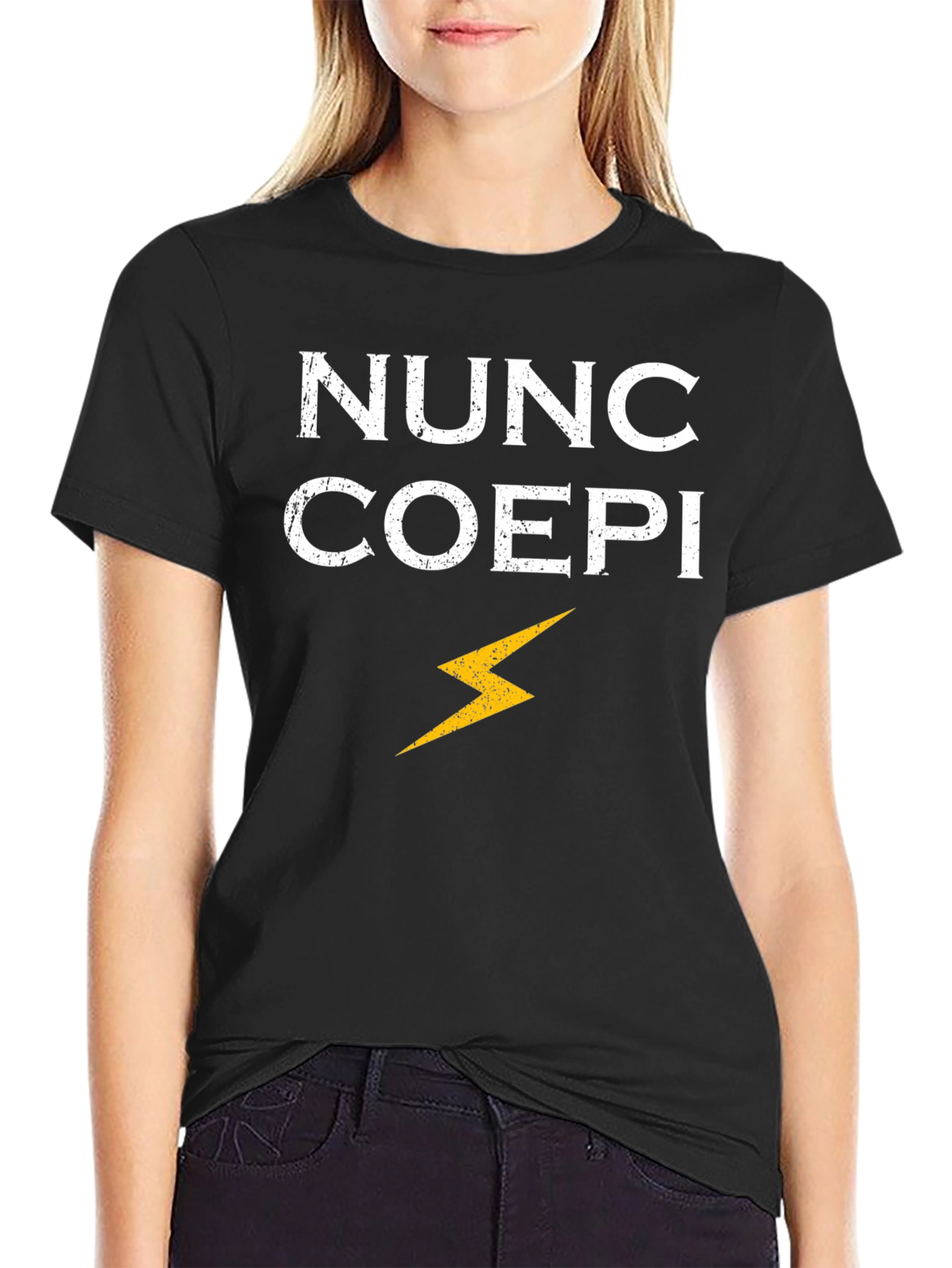 Nunc Coepi T-Shirt - Never Give Up