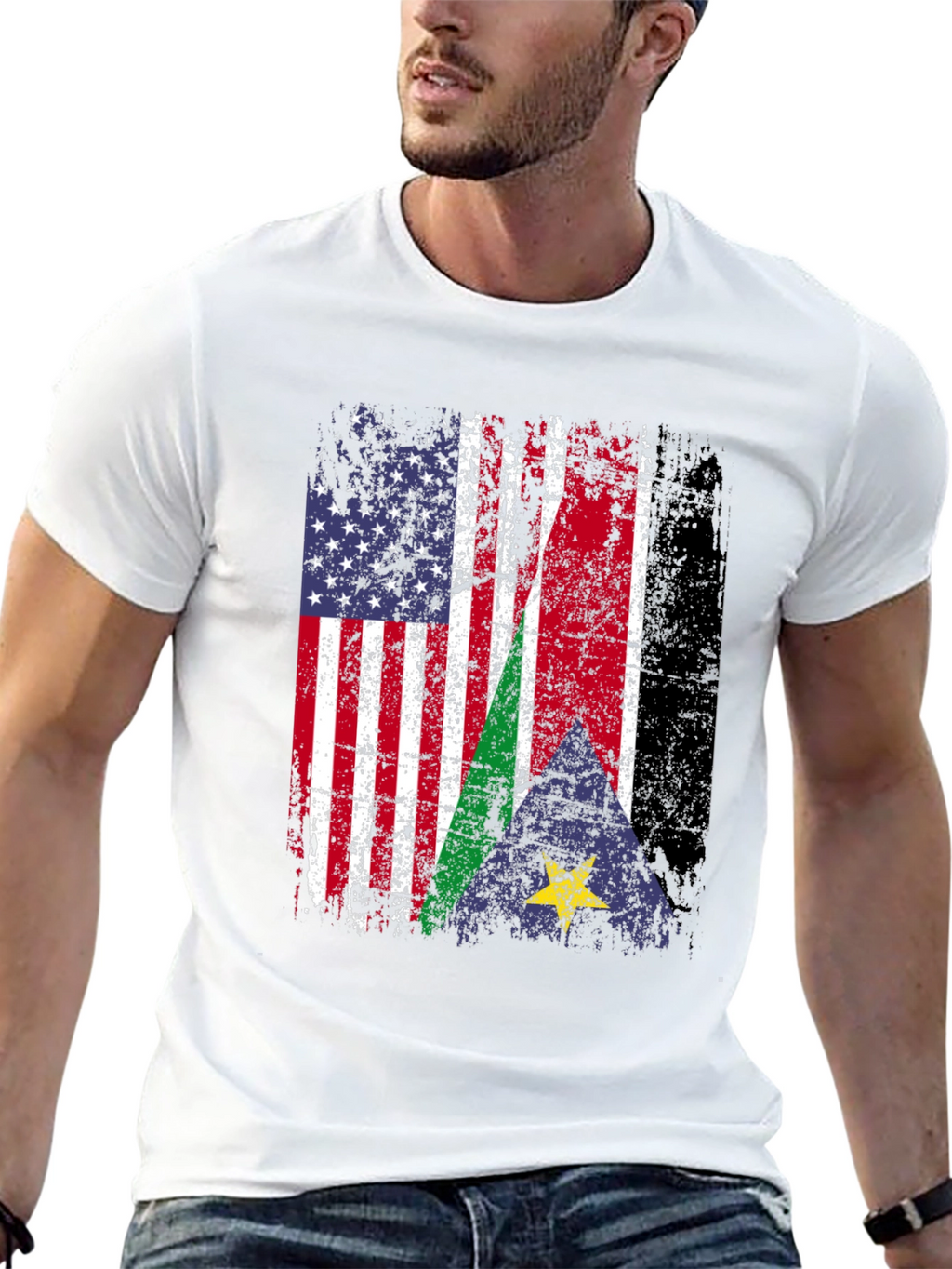 US South Sudan Flag T-Shirt