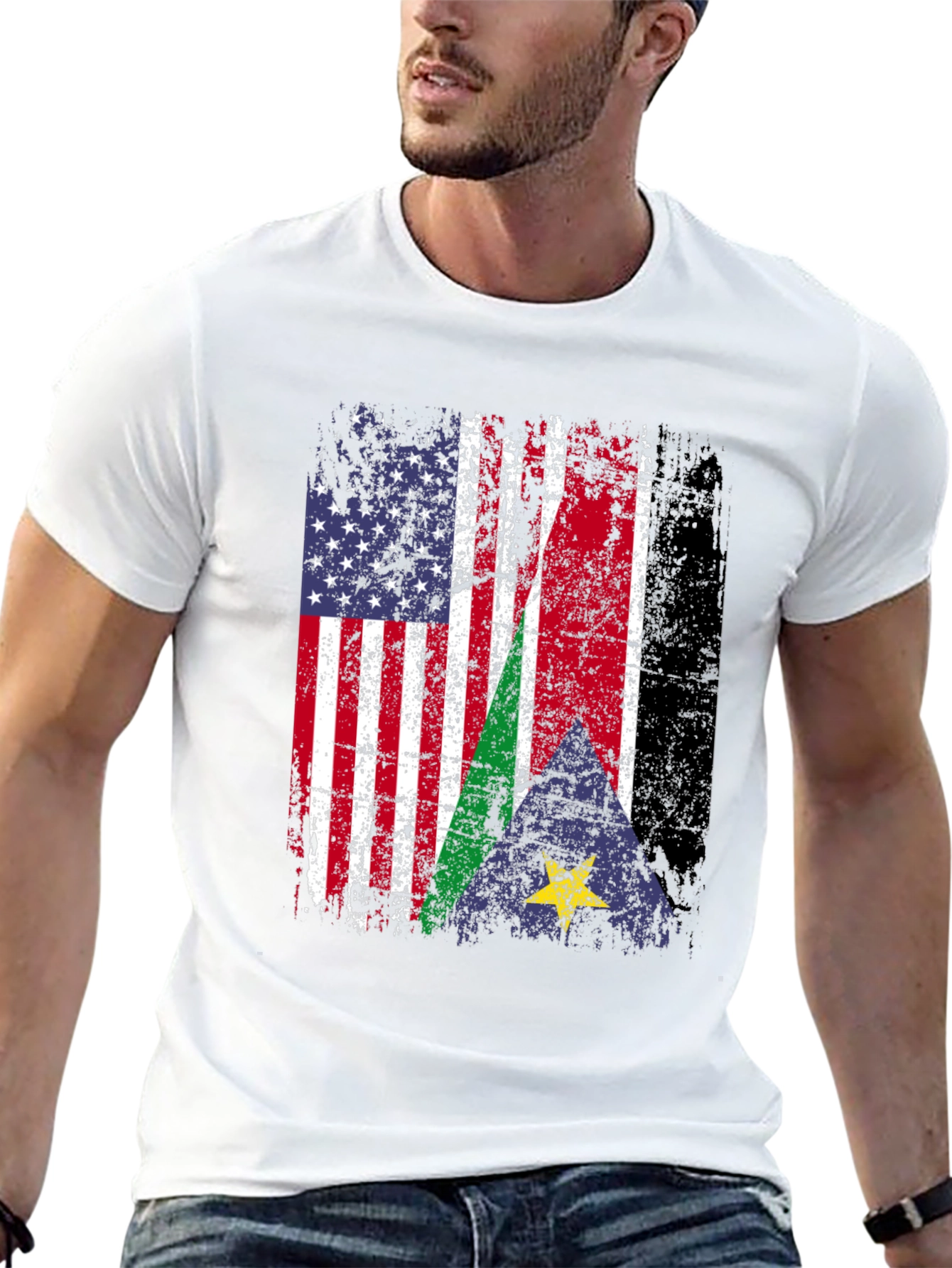 US South Sudan Flag T-Shirt