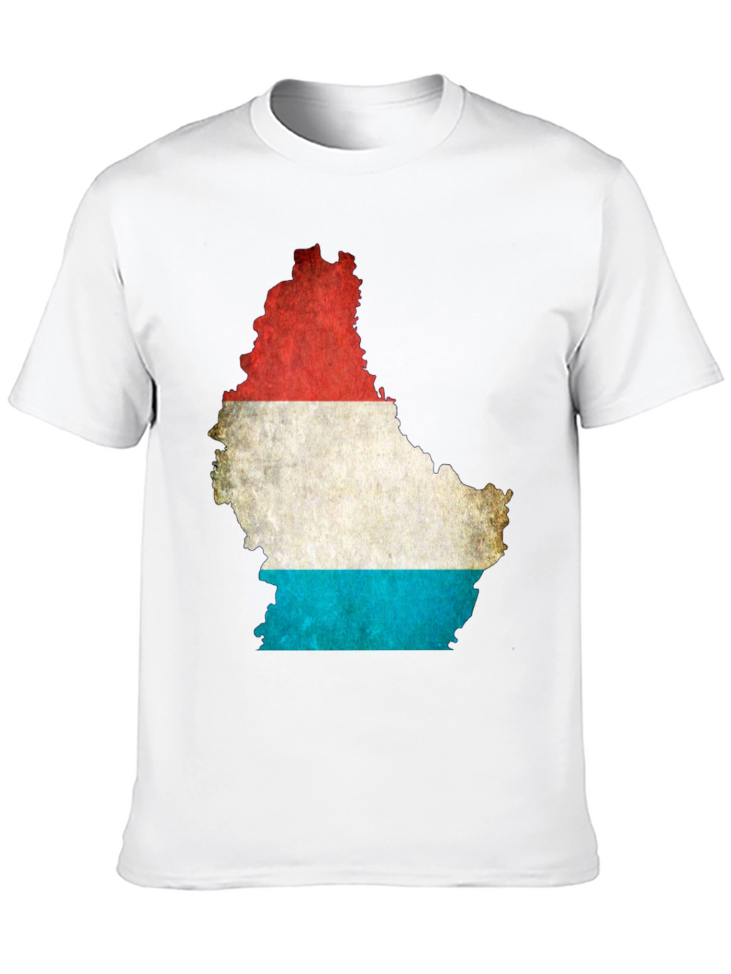Luxembourg Flag Map Graphic T-Shirt