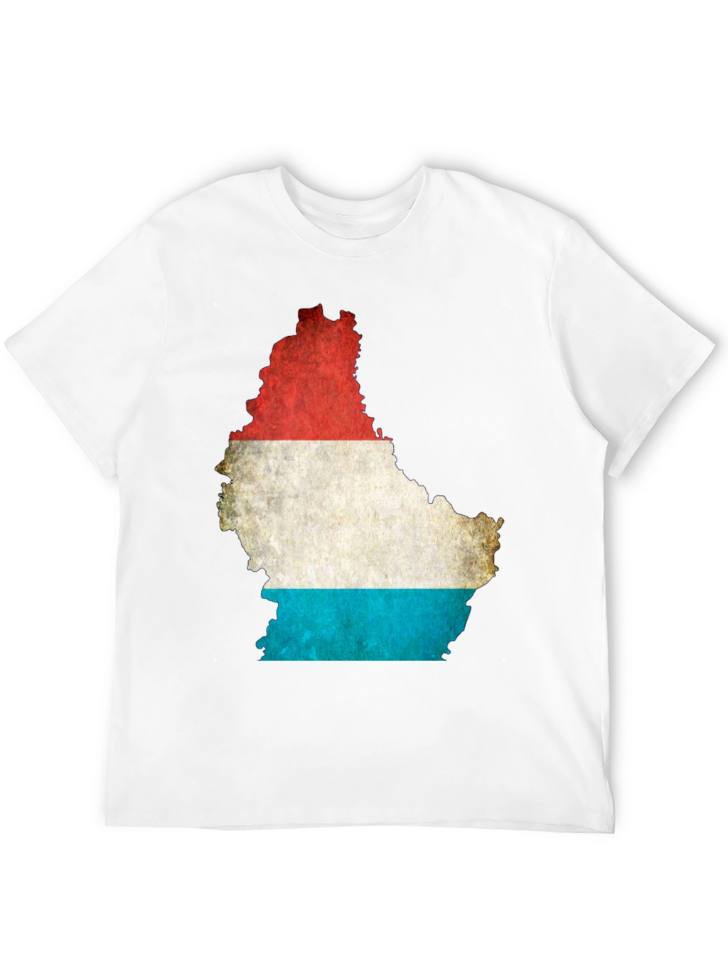 Luxembourg Flag Map Graphic T-Shirt