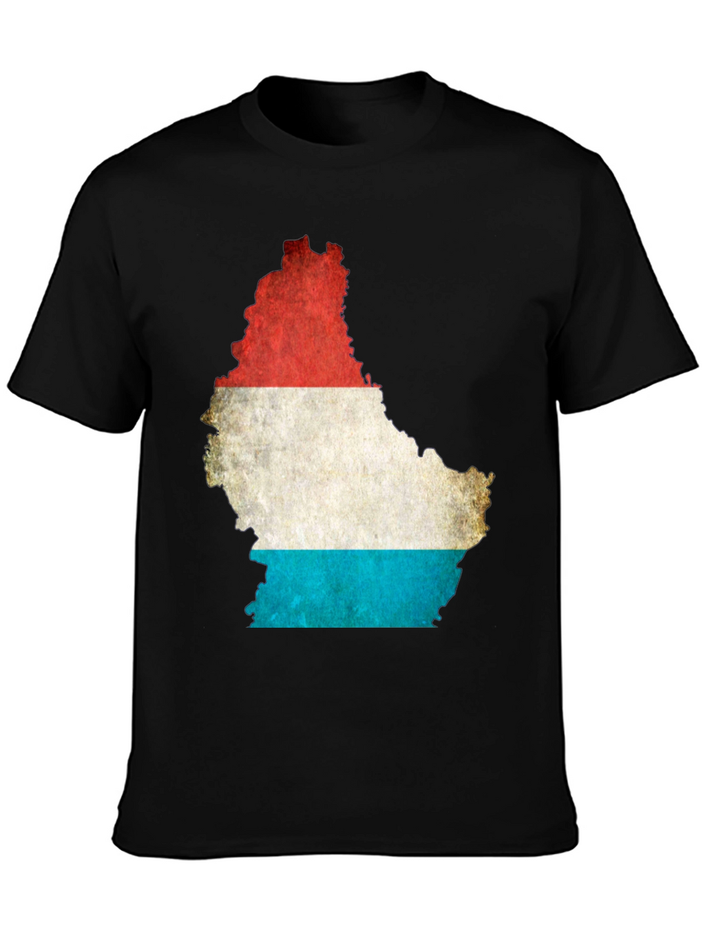 Luxembourg Flag Map Graphic T-Shirt