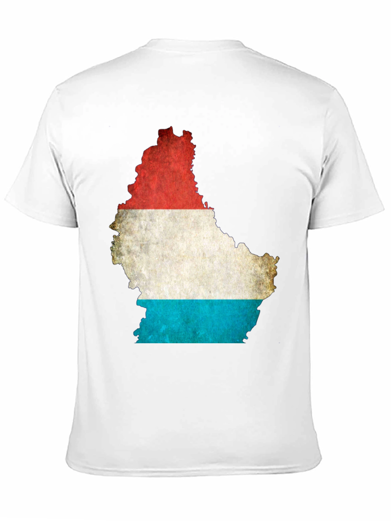 Luxembourg Flag Map Graphic T-Shirt