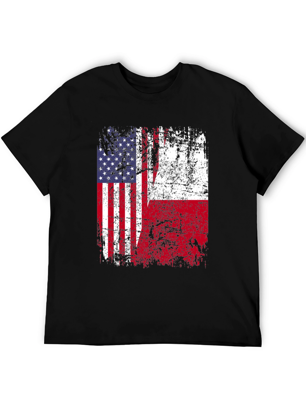 USA & Poland Flag T-Shirt