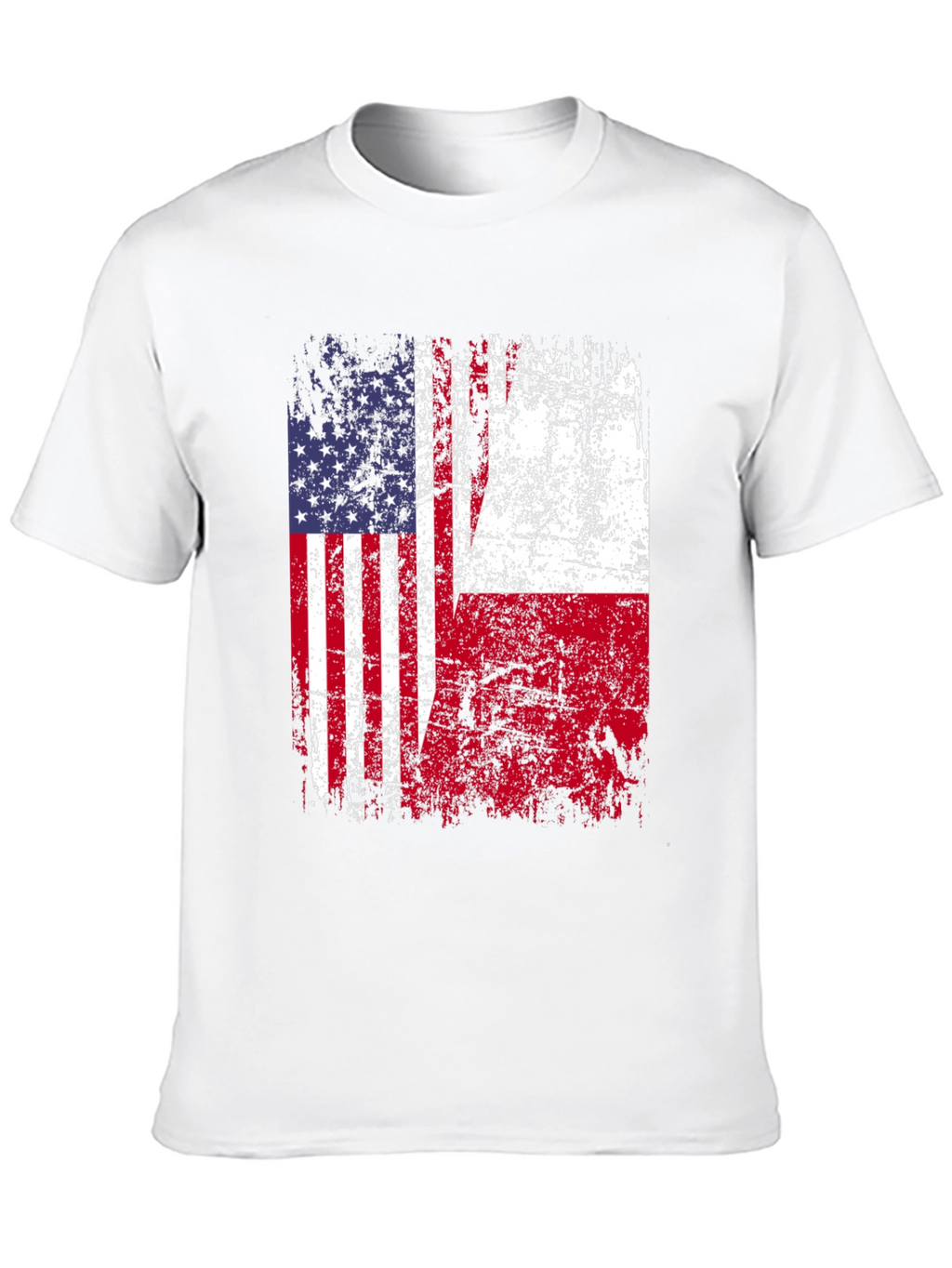 USA & Poland Flag T-Shirt