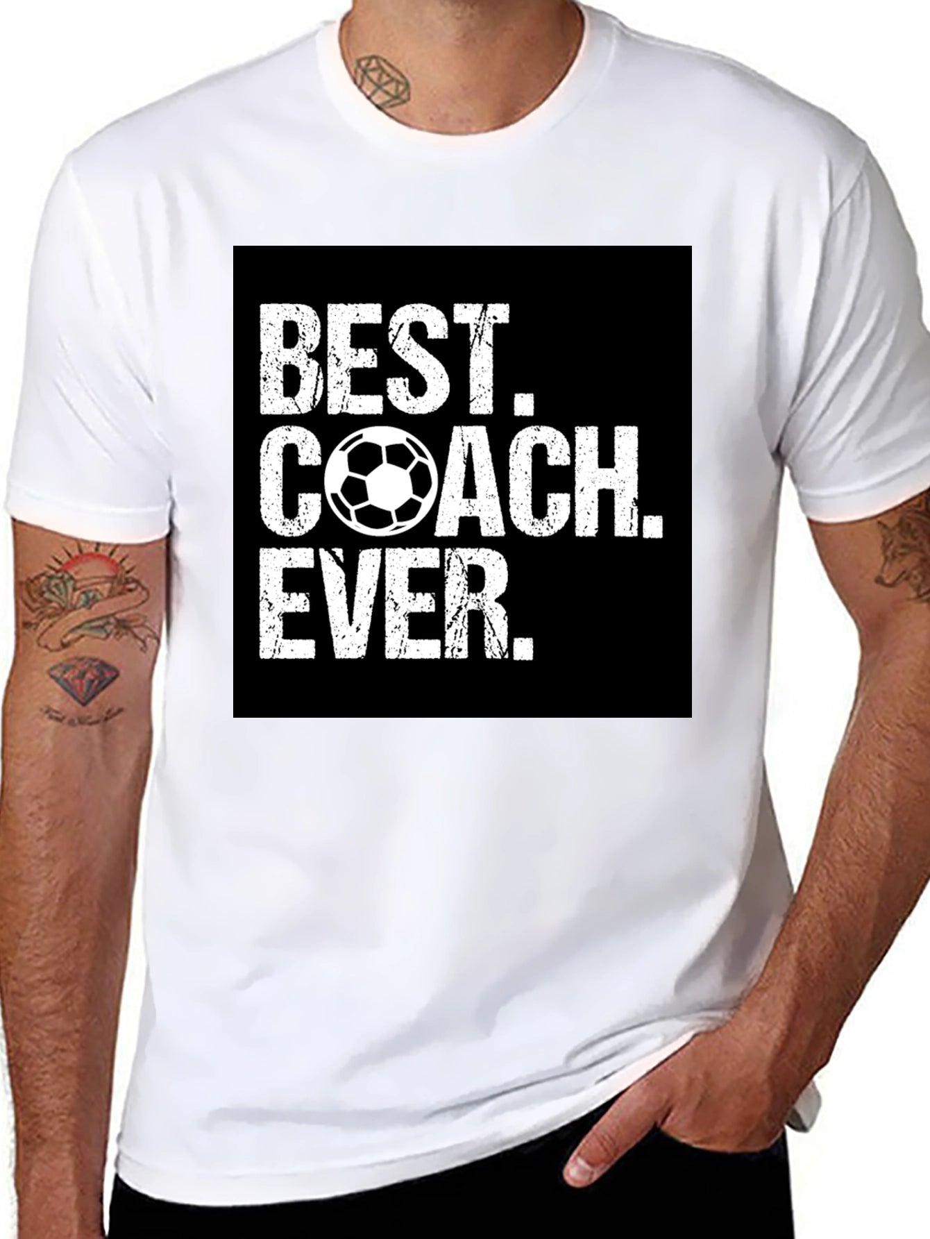 Best Coach Ever Soccer Graphic Tee