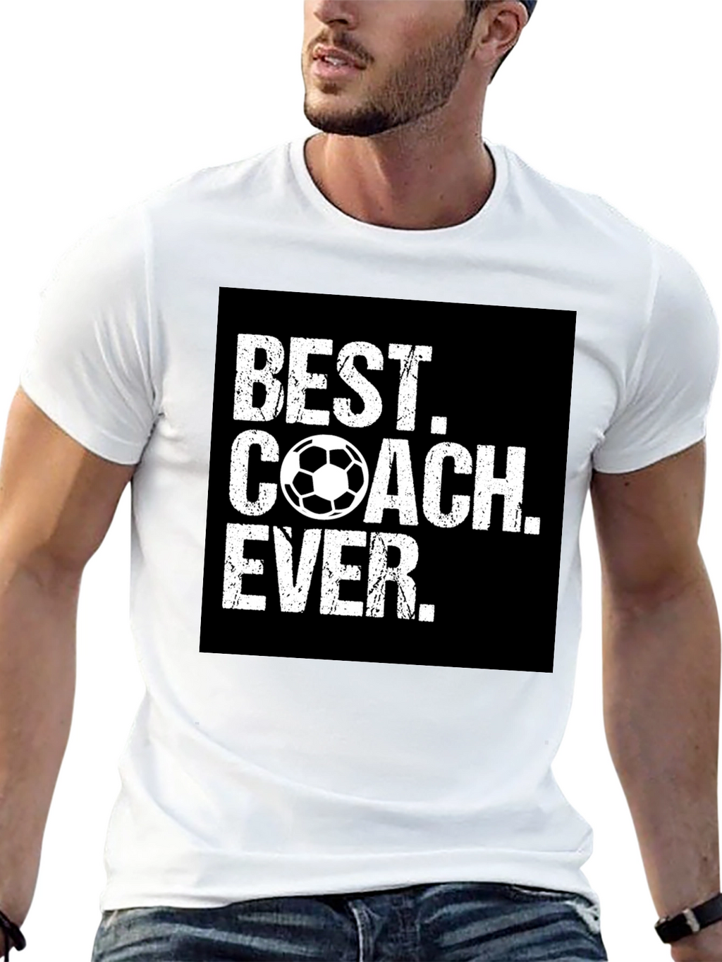 Best Coach Ever Soccer Graphic Tee