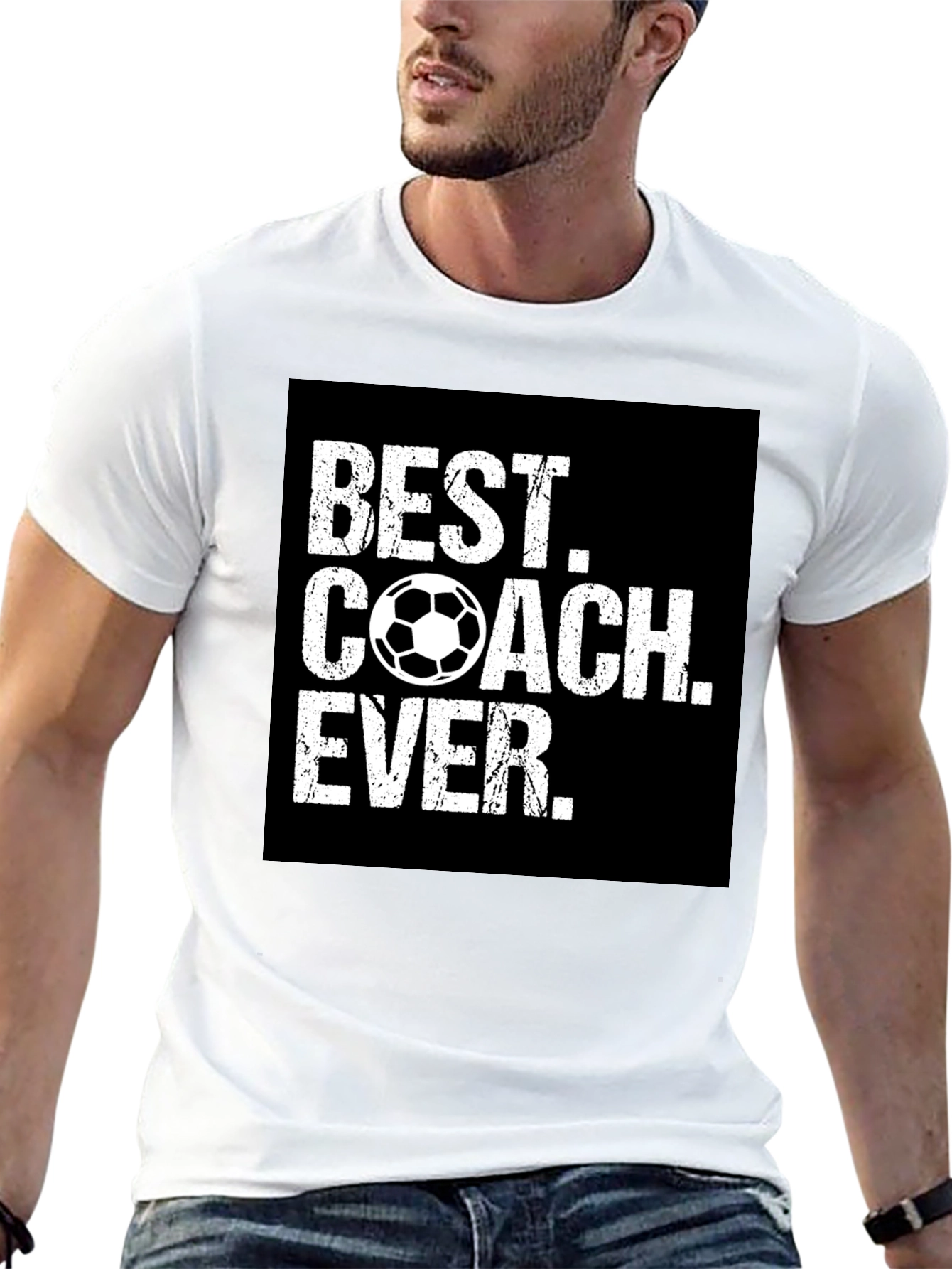 Best Coach Ever Soccer Graphic Tee