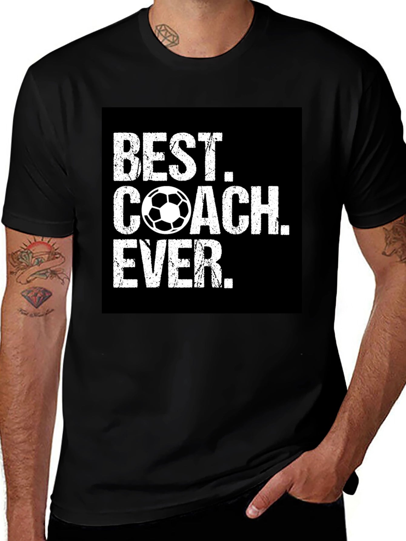 Best Coach Ever Soccer Graphic Tee