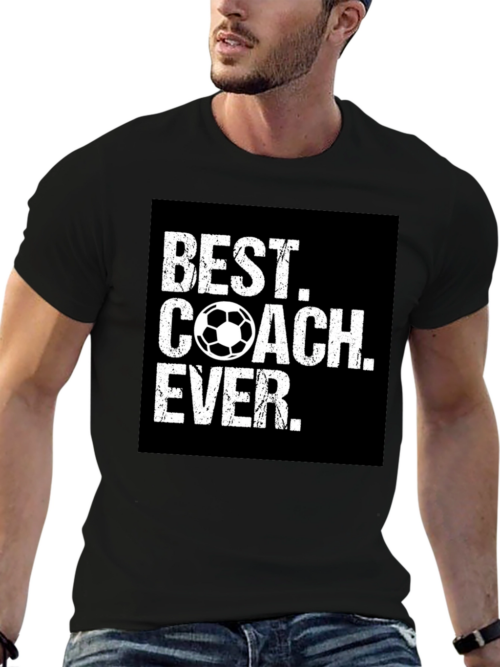 Best Coach Ever Soccer Graphic Tee