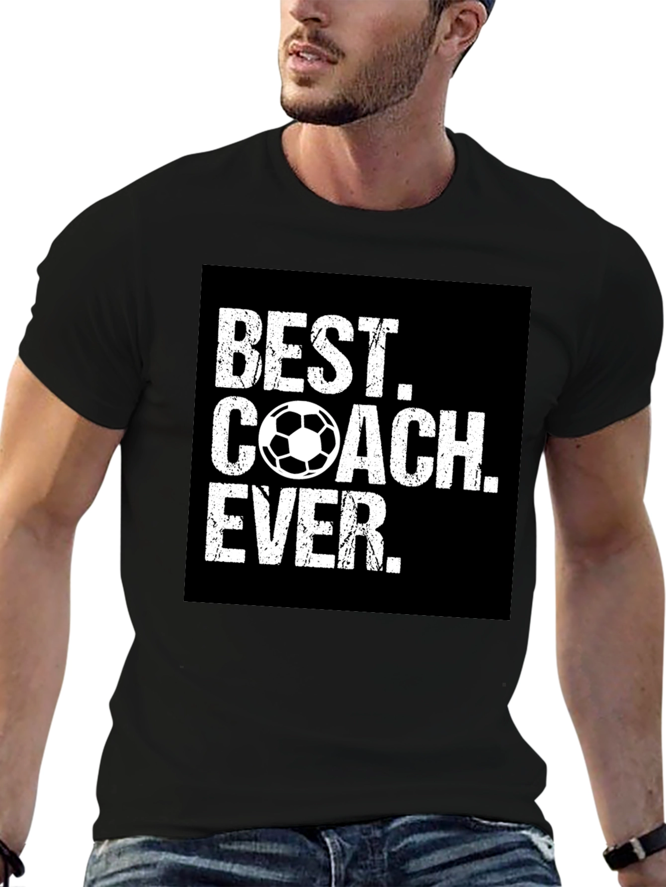 Best Coach Ever Soccer Graphic Tee