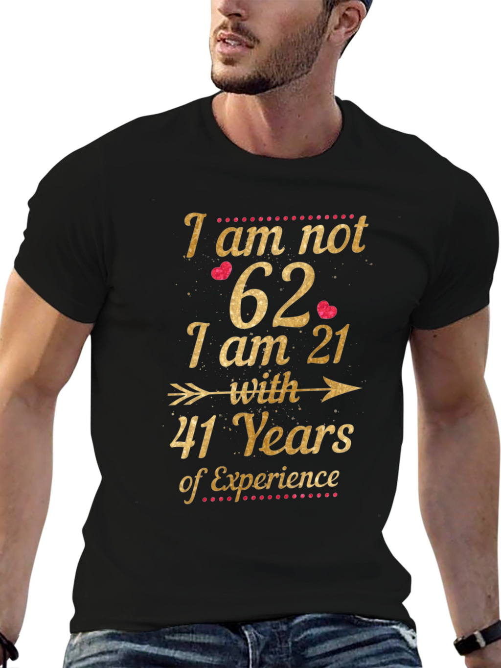 Funny 62nd Birthday T-Shirt 21 with 41 Years Experience