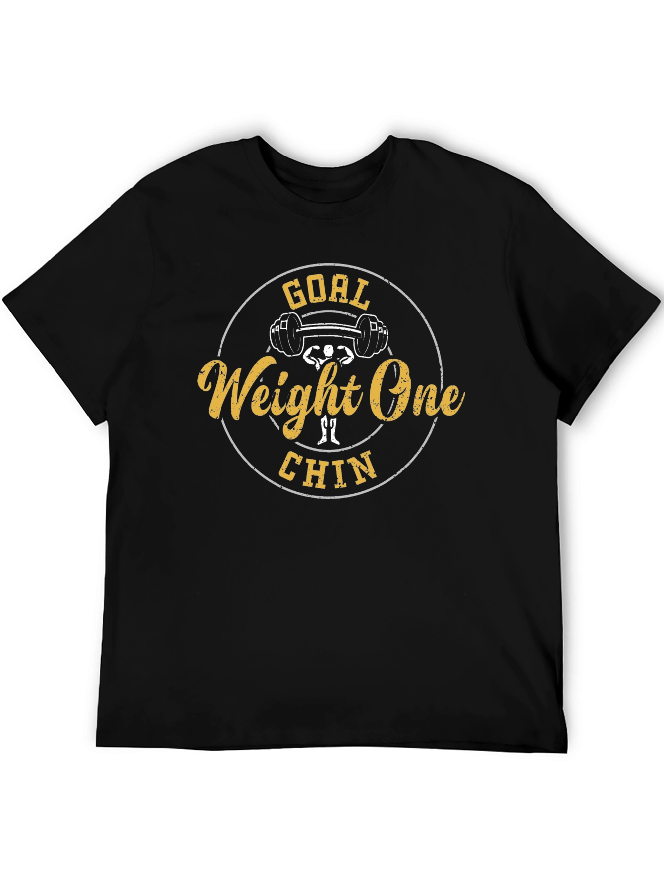 Goal Weight One Chin Funny Gym T-Shirt