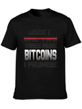 Just One Two Three More Bitcoins Black T-Shirt