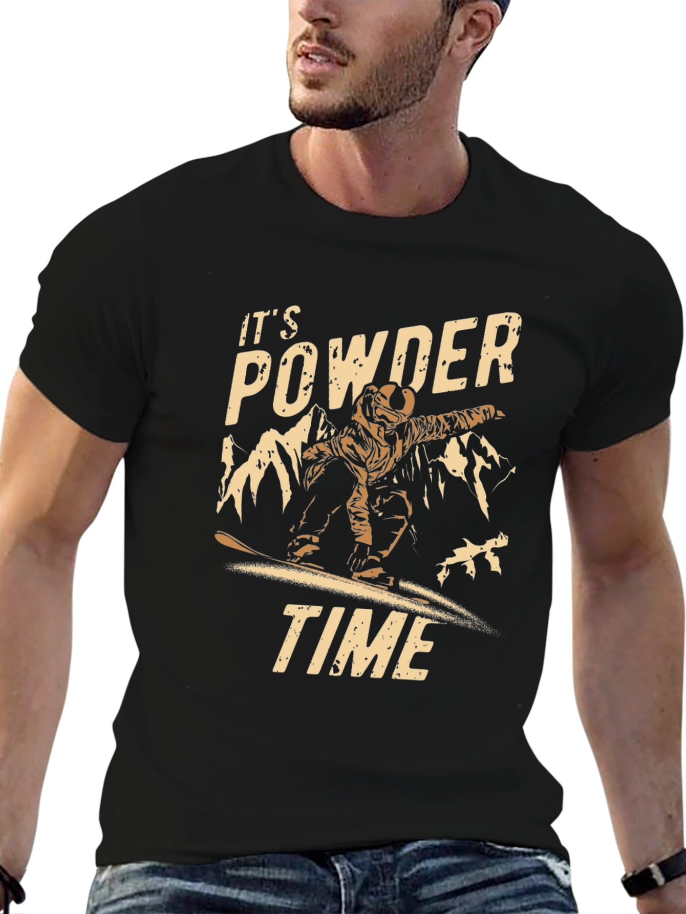 Its Powder Time Graphic T-Shirt