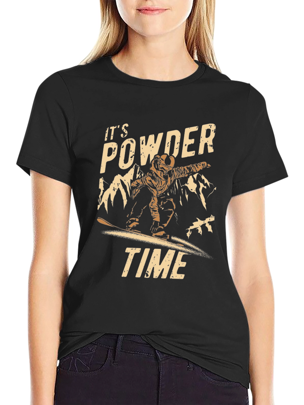 Its Powder Time Graphic T-Shirt