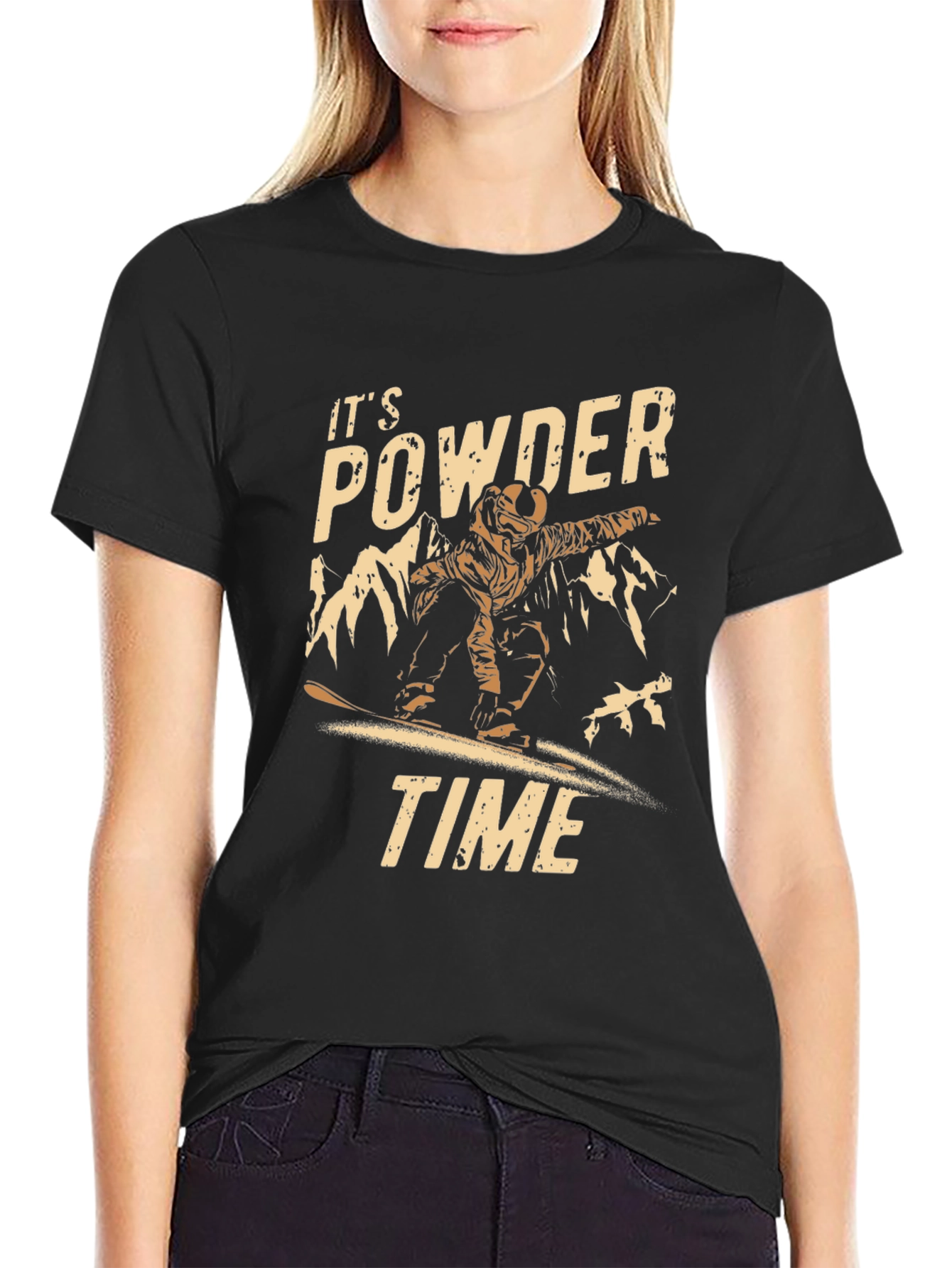 Its Powder Time Graphic T-Shirt