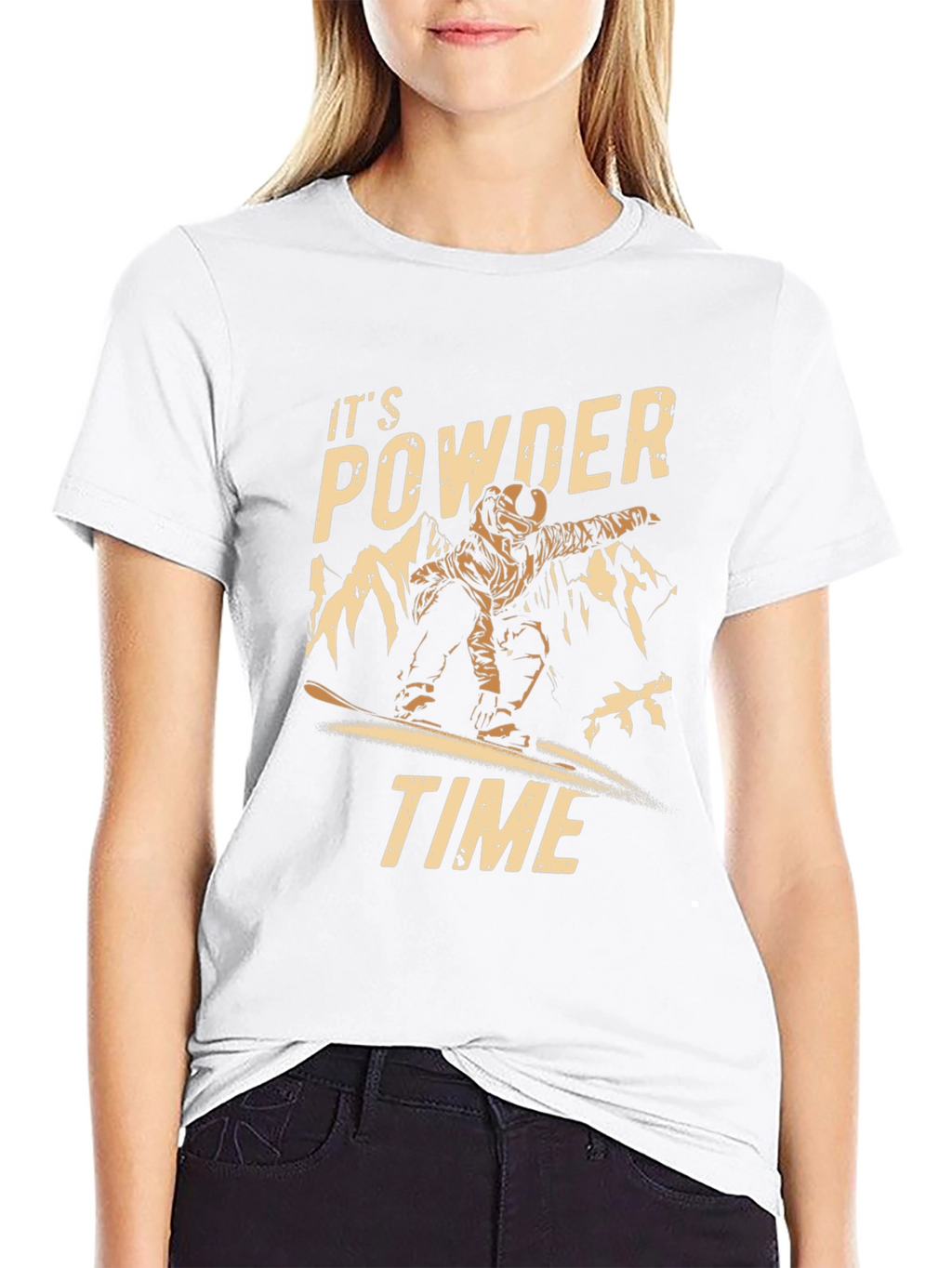 Its Powder Time Graphic T-Shirt