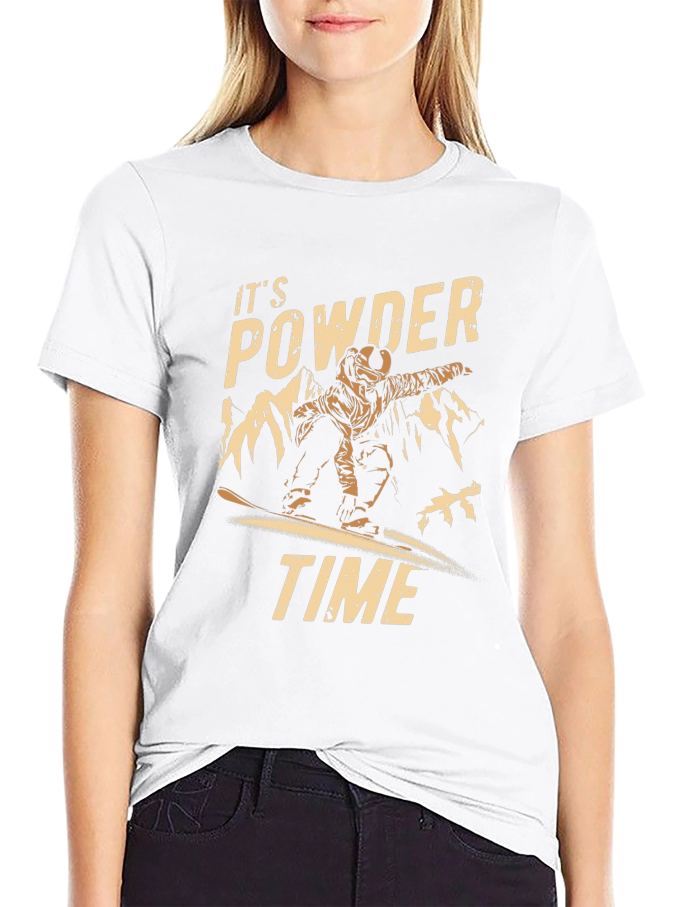 Its Powder Time Graphic T-Shirt