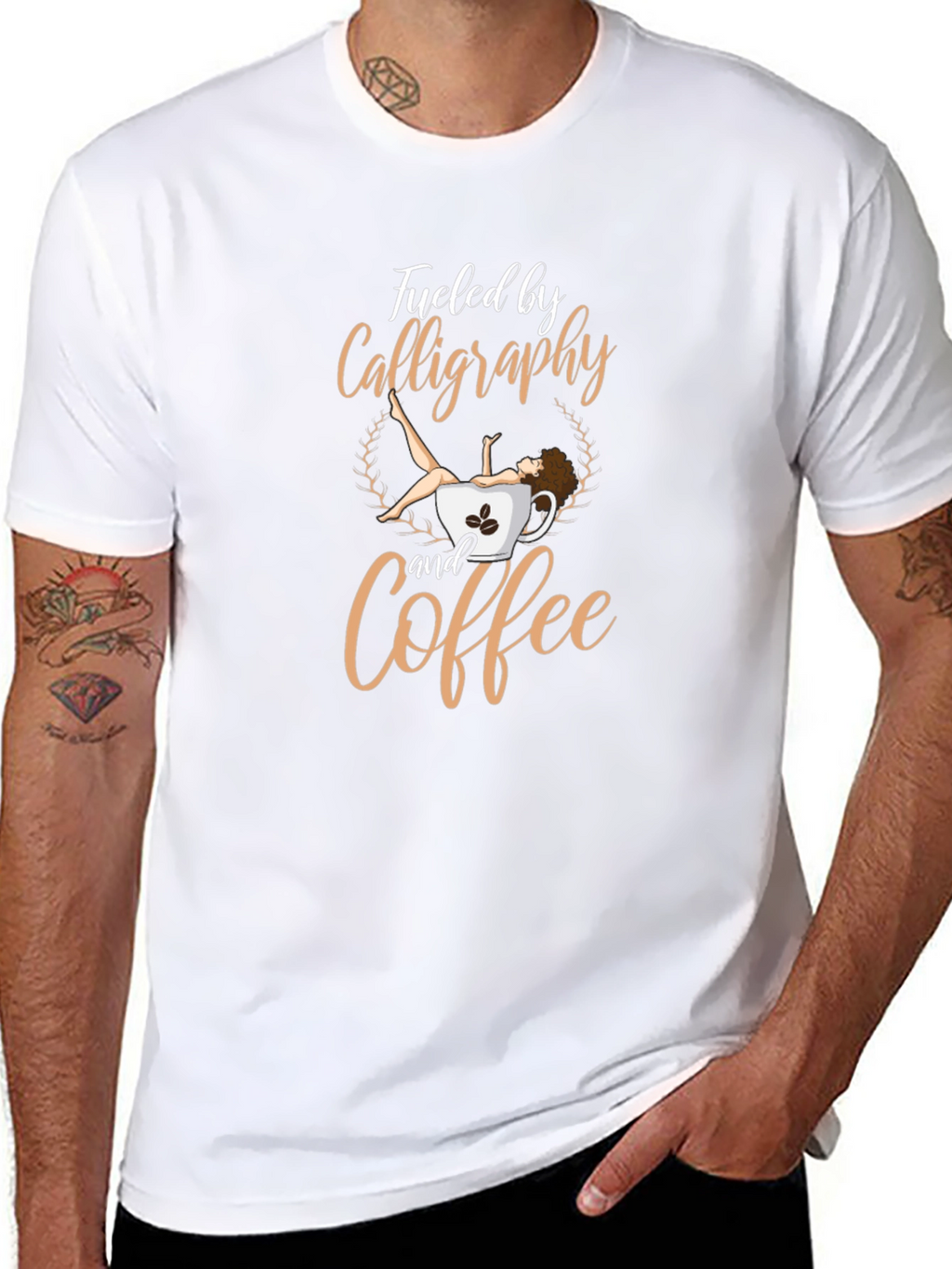 Calligraphy & Coffee Graphic Tee