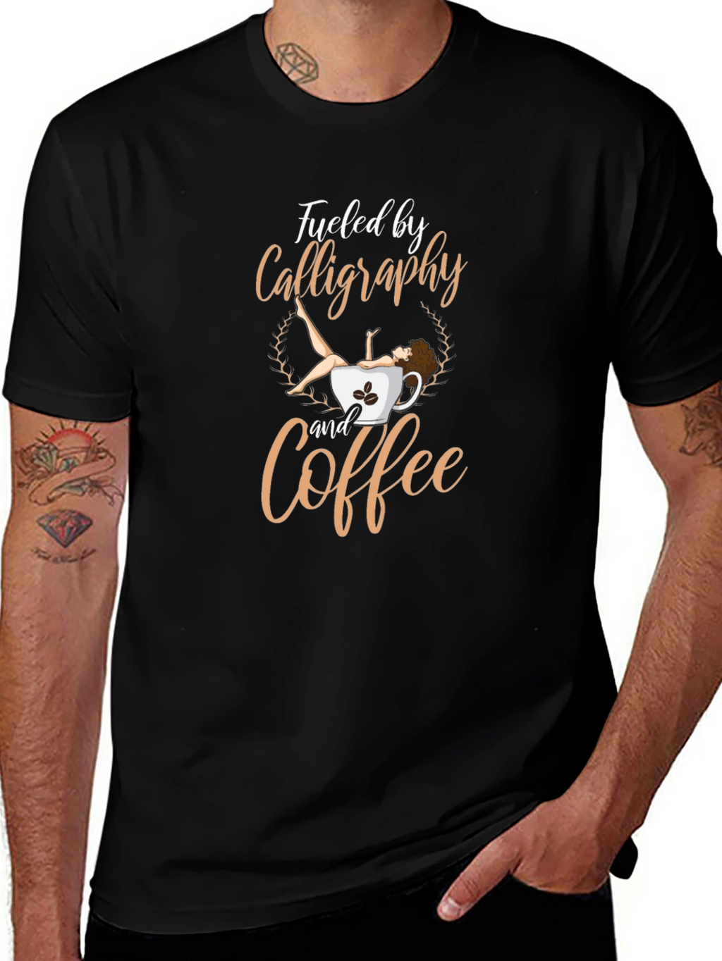 Calligraphy & Coffee Graphic Tee