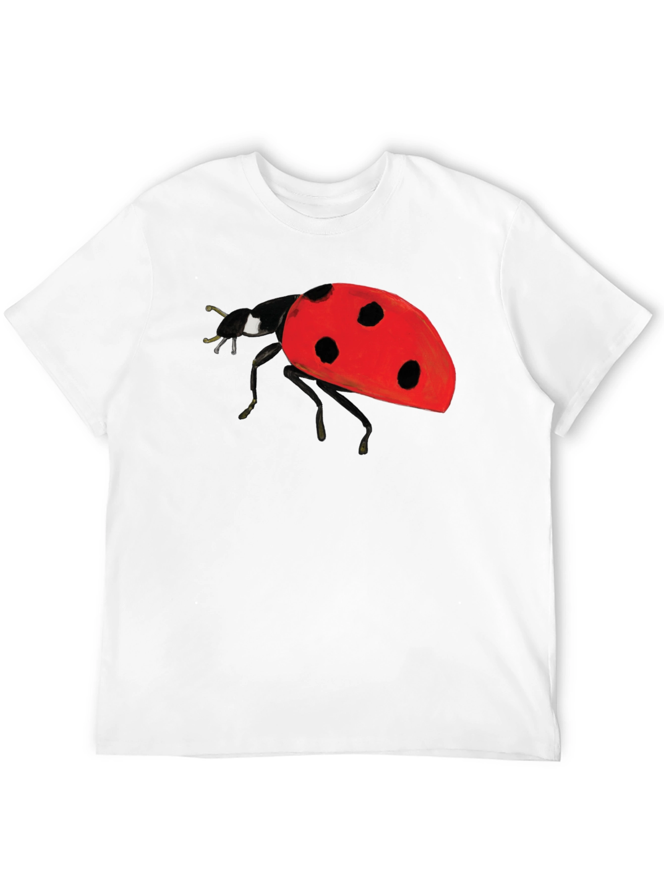 Ladybug Graphic Black T-Shirt