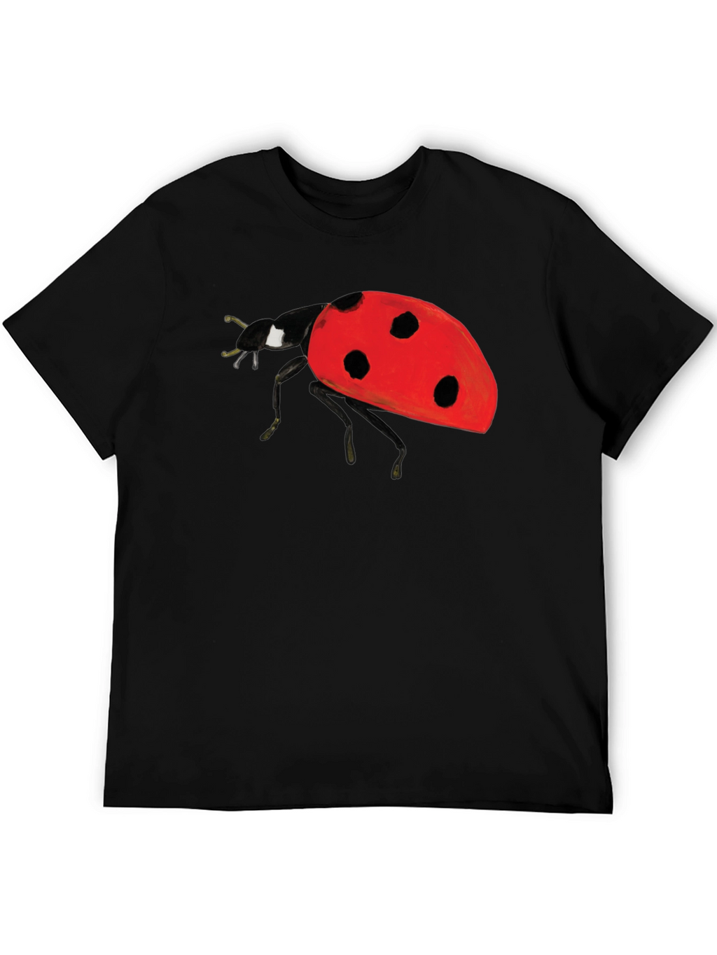 Ladybug Graphic Black T-Shirt