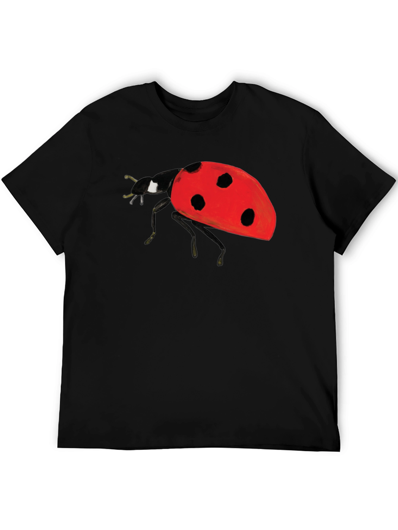 Ladybug Graphic Black T-Shirt
