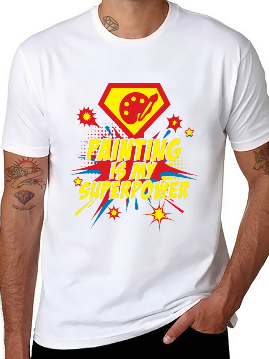 Painting Is My Superpower Graphic Tee
