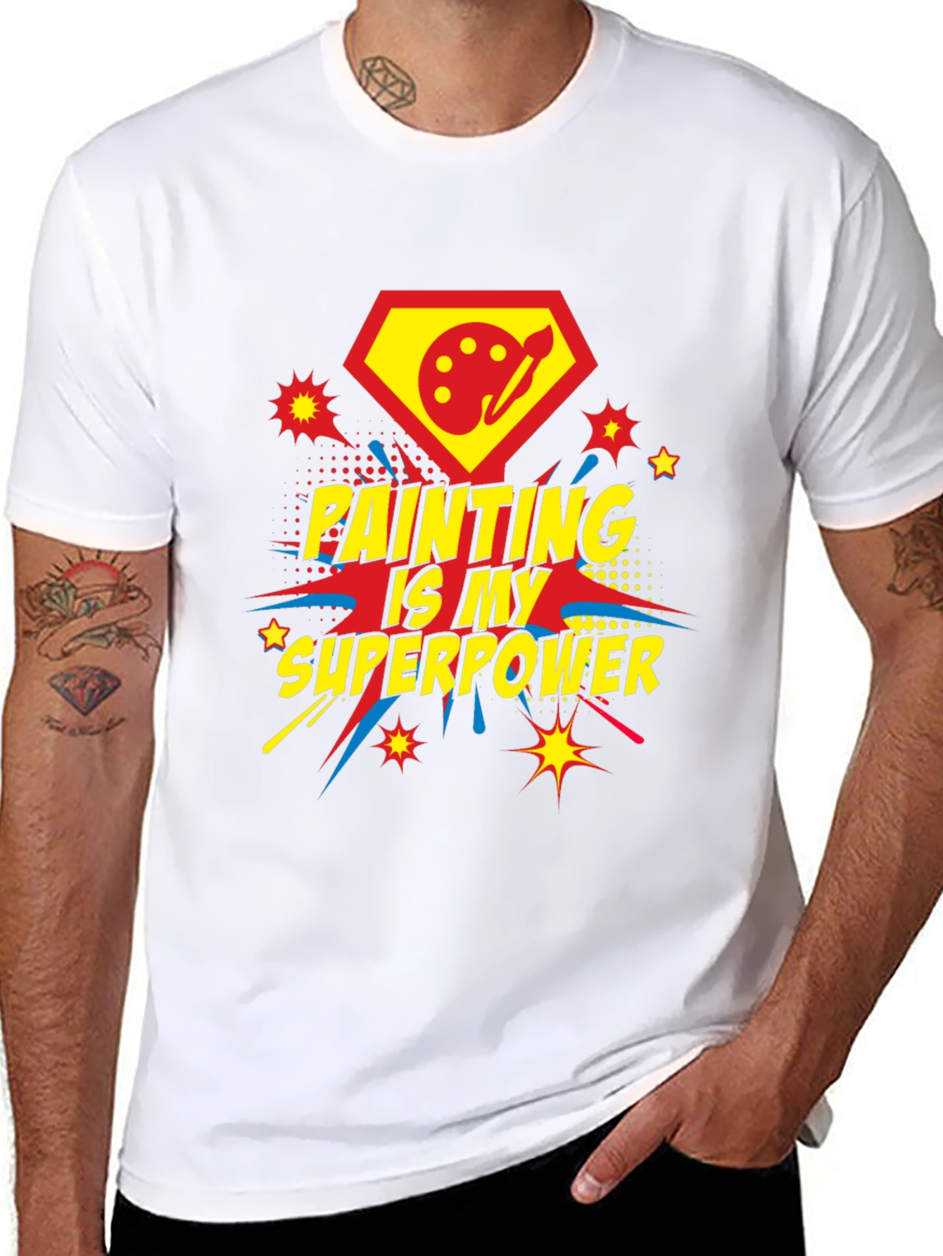 Painting Is My Superpower Graphic Tee