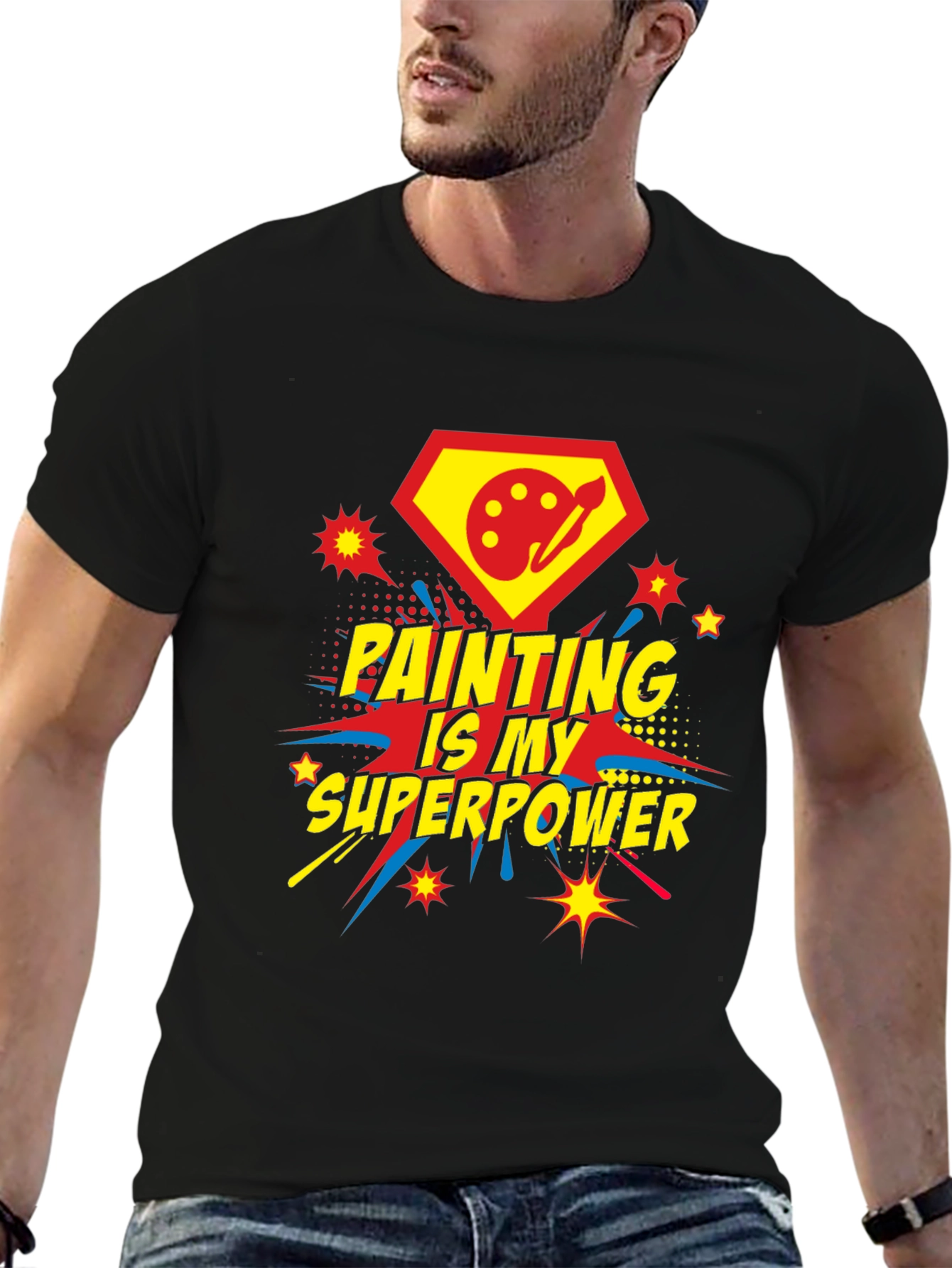 Painting Is My Superpower Graphic Tee