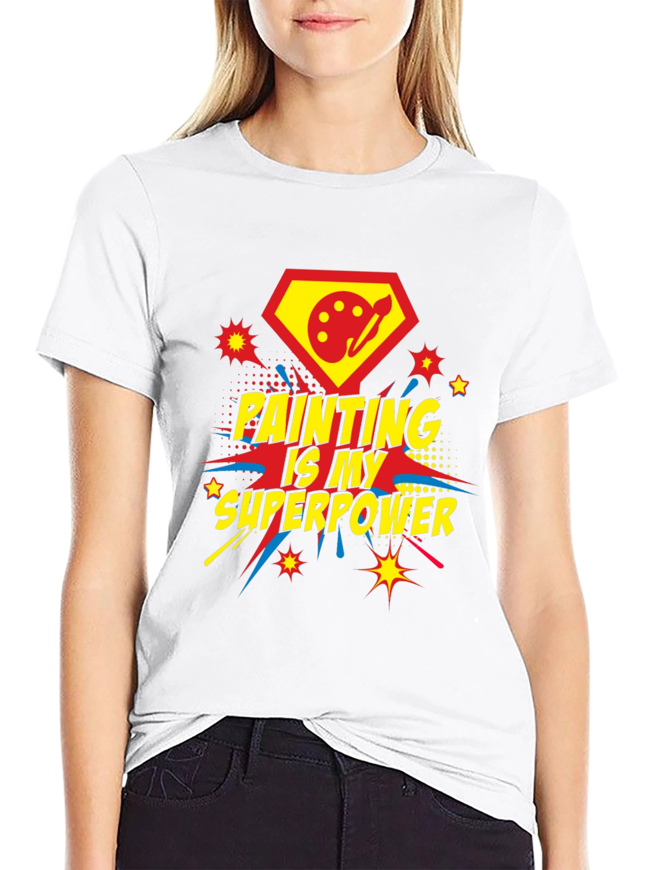 Painting Is My Superpower Graphic Tee