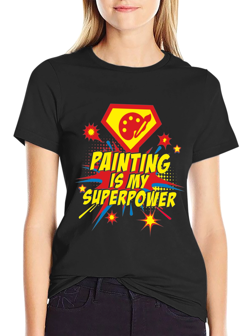 Painting Is My Superpower Graphic Tee
