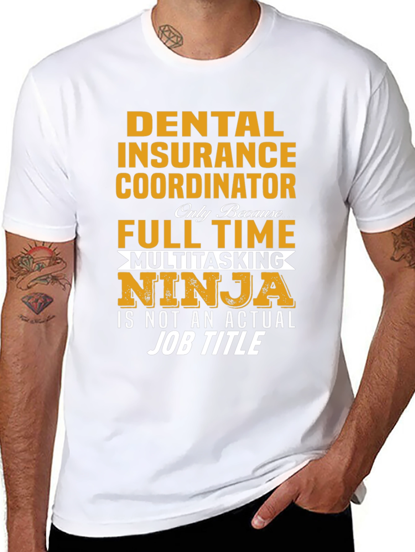 Dental Insurance Coordinator T-Shirt - Ninja Full Time