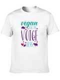 Vegan For The Voiceless Black T-Shirt