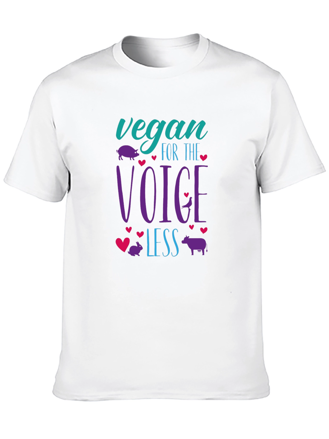 Vegan For The Voiceless Black T-Shirt