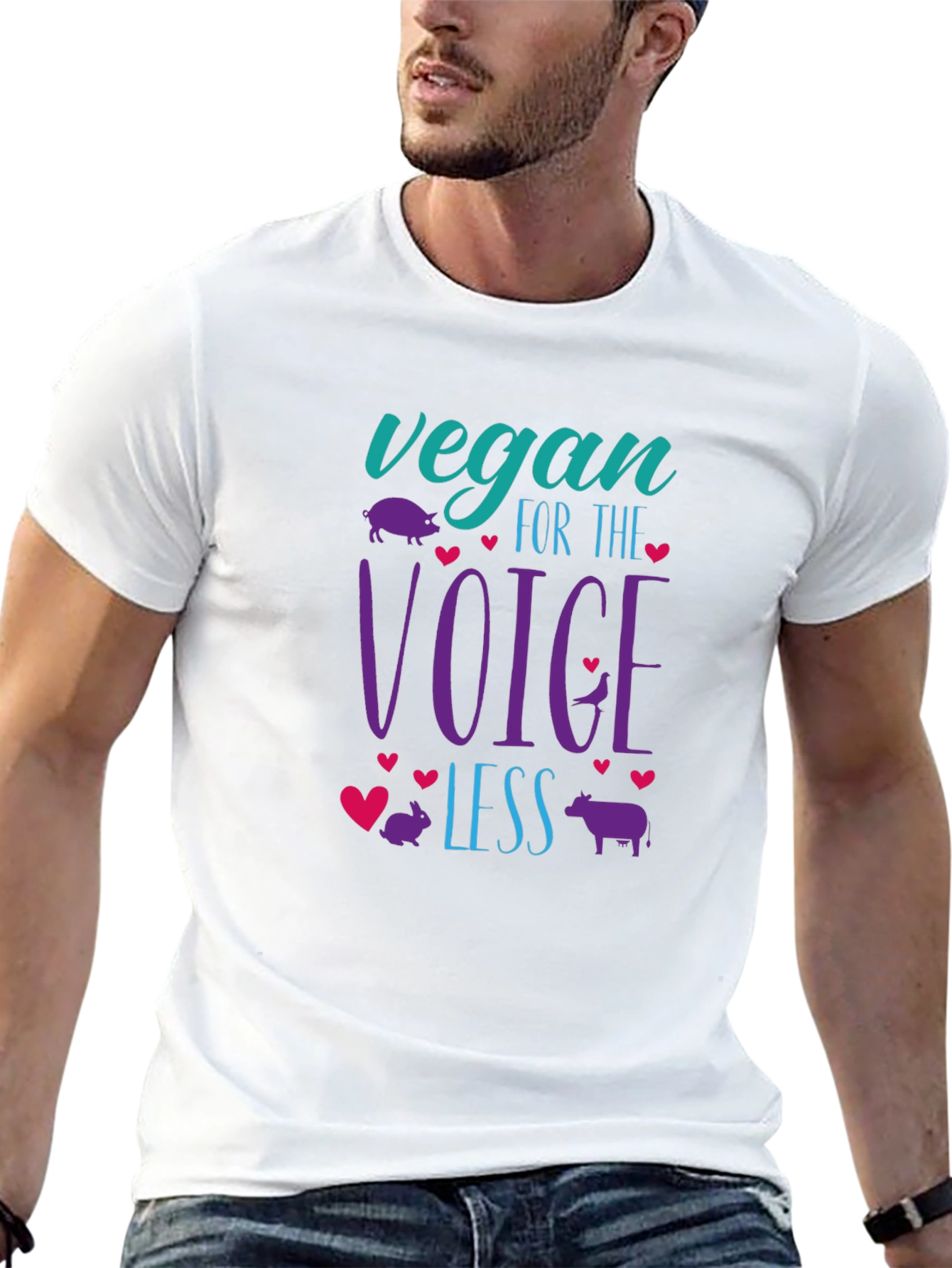 Vegan For The Voiceless Black T-Shirt