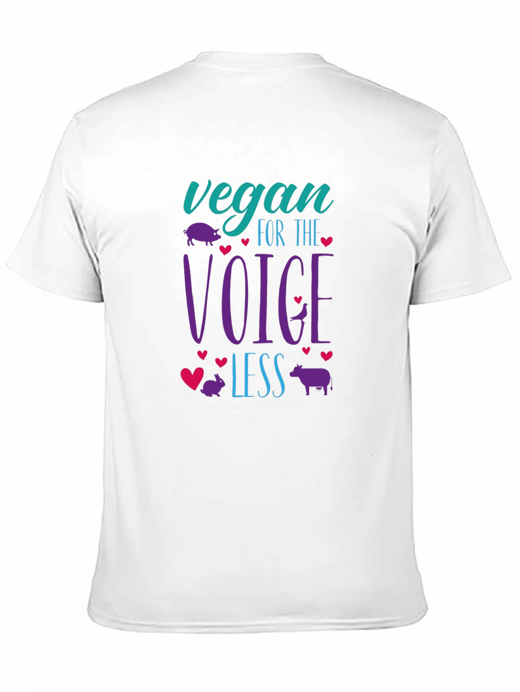 Vegan For The Voiceless Black T-Shirt