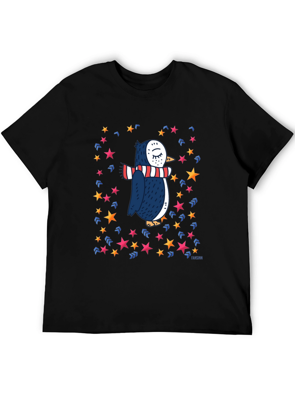 Penguin Star T-Shirt: Whimsical Winter Style