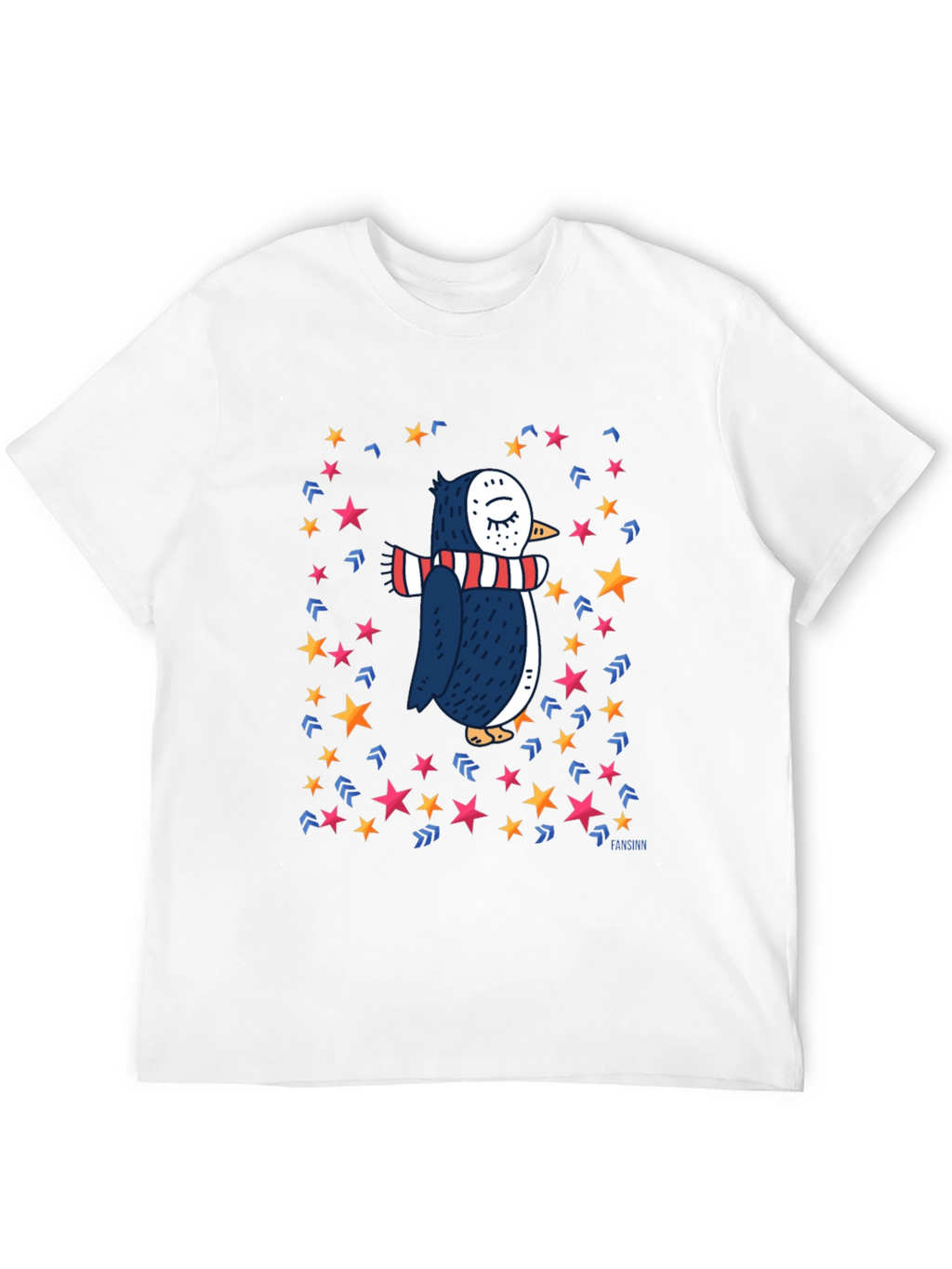 Penguin Star T-Shirt: Whimsical Winter Style