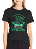 Funny Fishing T-Shirt: Short Fat Big Mouth Swallows