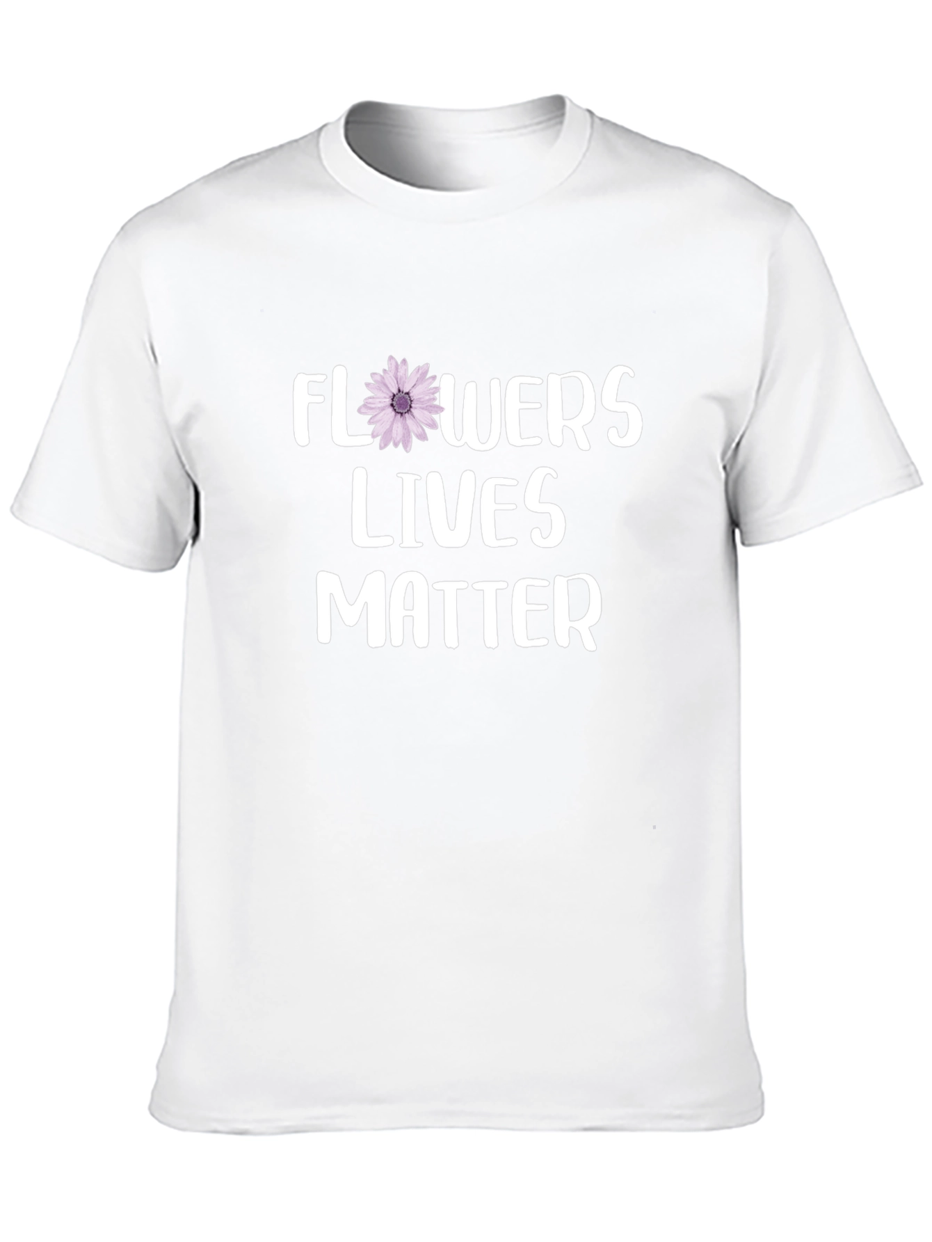 Flowers Lives Matter T-Shirt - Black Graphic Tee