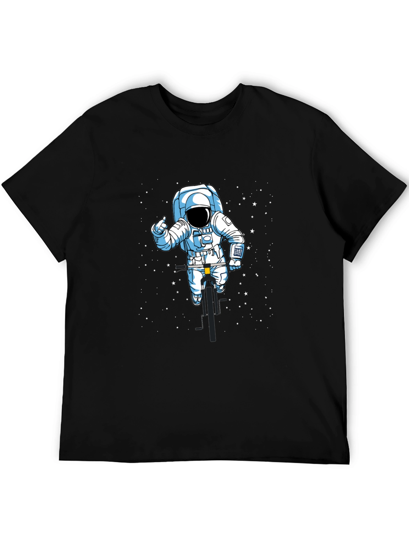Astronaut Biker T-Shirt - Space Ride Tee